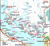 Breaking News Today – Sunshine Coast Canada Map
